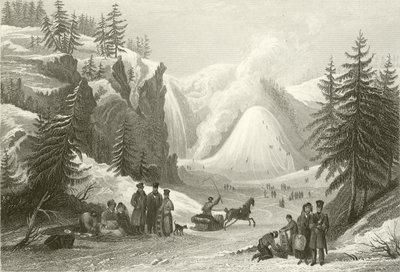 Cascata di Montmorency e cono, vicino a Quebec da William Purser