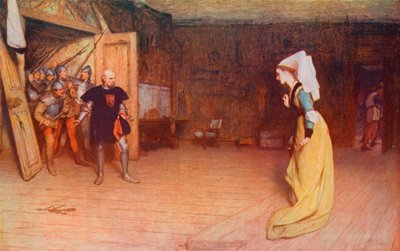 Shakespeare: Talbot e la Contessa di Auvergne, Enrico VI, Parte I, Atto II, Scena 3 da William Quiller (after) Orchardson