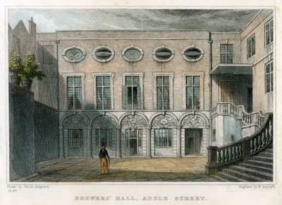 Brewers Hall, Addle Street, City of London, 1831 da William Radclyffe
