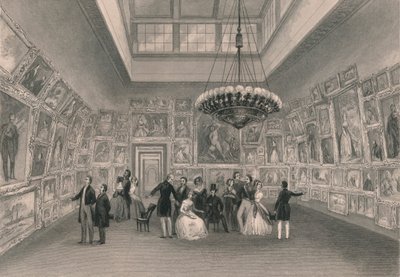 Esposizione della Royal Academy - Vista privata, c1844 da William Radclyffe