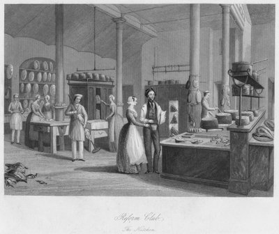 Reform Club. La cucina, c1841 da William Radclyffe