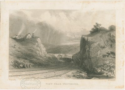 Whitmore - Ponte ferroviario: incisione in acciaio, nd [c 1839] da William Radclyffe
