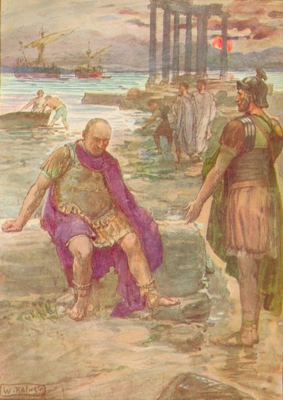 Gaio Mario seduto in esilio tra le rovine di Cartagine, c1912 da William Rainey