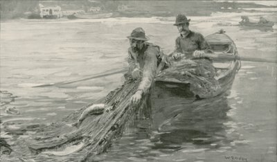 Pesca al salmone sul fiume Fraser, Columbia Britannica da William Rainey