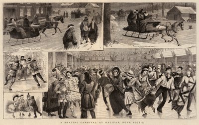 Un carnevale sul ghiaccio a Halifax, Nuova Scozia da William Ralston