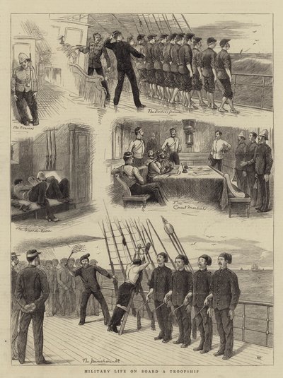 Vita militare a bordo di una nave da trasporto truppe da William Ralston
