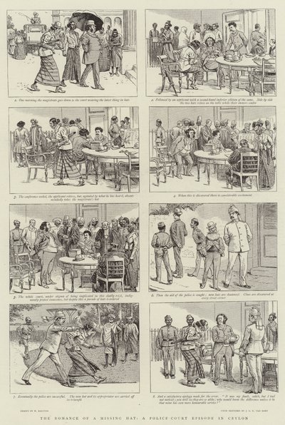 Il Romanzo di un Cappello Scomparso, un Episodio di Tribunale di Polizia a Ceylon da William Ralston