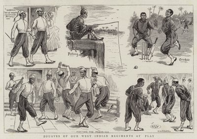 Zouaves dei nostri reggimenti delle Indie Occidentali a giocare da William Ralston