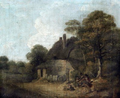 Cottage di campagna con figure da William Redmore Bigg