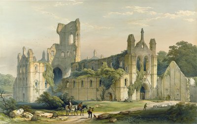 Abbazia di Kirkstall, vista da nord-ovest. - Da 