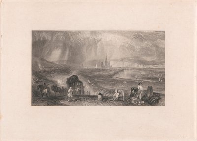 Vista distante di Rouen da William Richardson