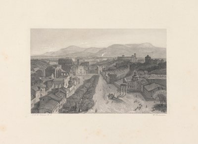 Il Foro Romano dalla Torre del Campidoglio da William Richardson