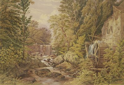 Mulino di Carl, Tarrytown, New York, 1851 da William Rickarby Miller