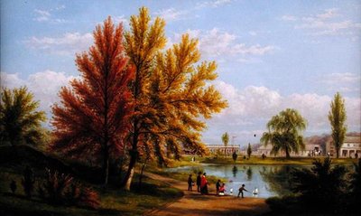 Il Lago Superiore, Central Park, New York City da William Rickarby Miller