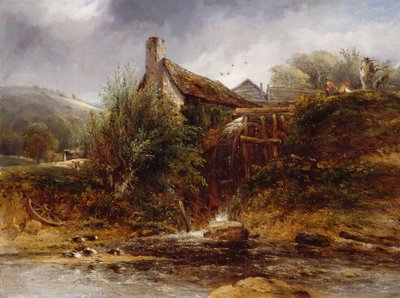 Vecchio mulino ad acqua, Galles del Nord da William Roberts