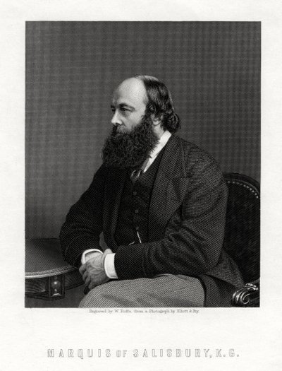 Robert Arthur Talbot Gascoyne-Cecil, 3° Marchese di Salisbury, statista britannico, XIX secolo da William Roffe