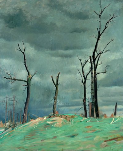 Viale del castello, Bourlon, fronte occidentale da William Rothenstein