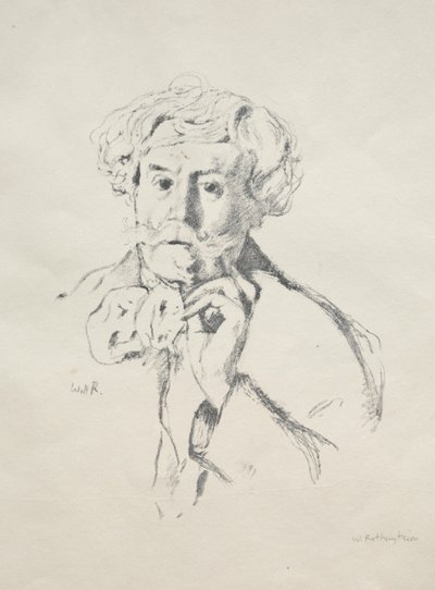 Edmond de Goncourt, 1897 da William Rothenstein