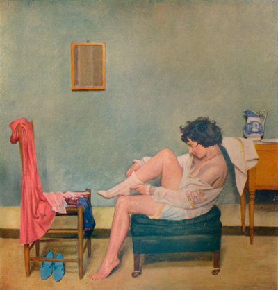 Ragazza che si Veste, XX secolo 1933 da William Rothenstein