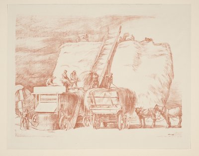 Carri di fieno da William Rothenstein