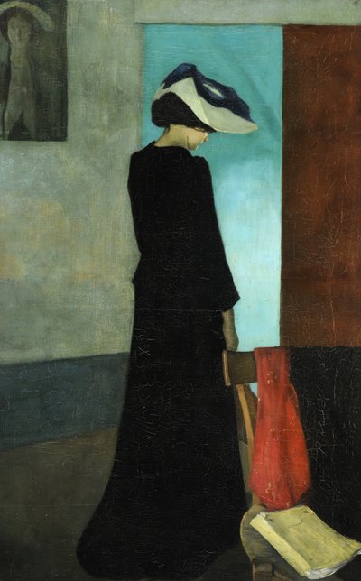 Interno (Signora con cappello) da William Rothenstein