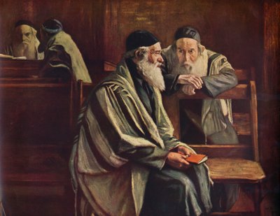 Sinagoga ebraica, Spitalfields, 1935 da William Rothenstein