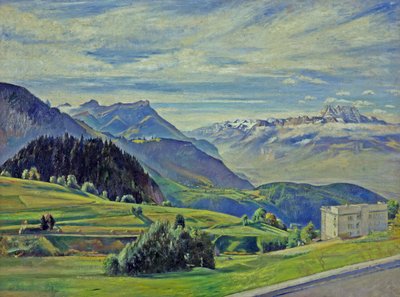 Le Dent du Midi da Leysin, Svizzera da William Rothenstein