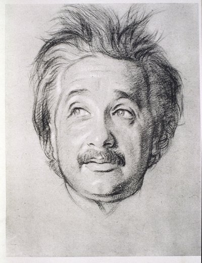 Ritratto di Albert Einstein (1879-1955) da William Rothenstein