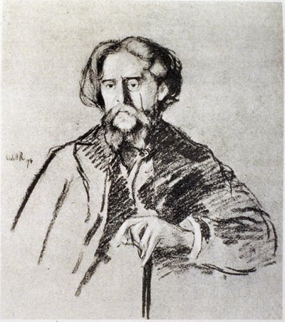 Ritratto di Alphonse Daudet da William Rothenstein