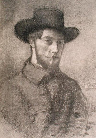 Ritratto di Augustus John da William Rothenstein