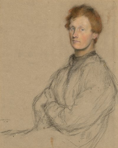 Ritratto di Charles Haselwood Shannon (1863-1937) da William Rothenstein
