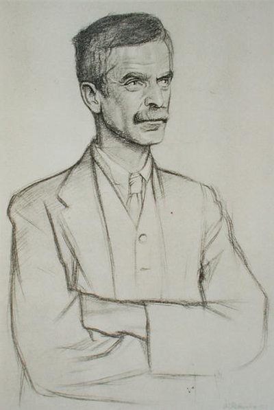 Ritratto di John Lawrence Le Breton Hammond da William Rothenstein