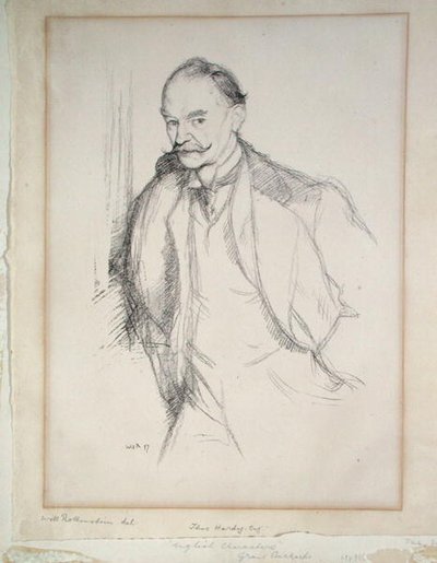 Ritratto di Thomas Hardy da William Rothenstein