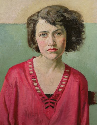 Ritratto di una ragazza in rosa da William Rothenstein