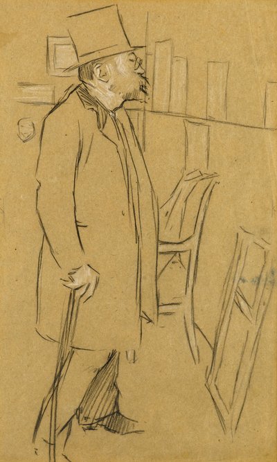 Il conoscitore - Possibilmente un ritratto di Mons. Julien, c.1890 da William Rothenstein