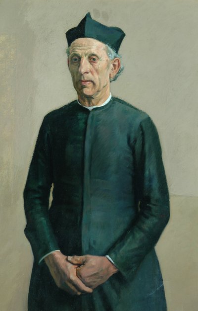 Prete del villaggio da William Rothenstein