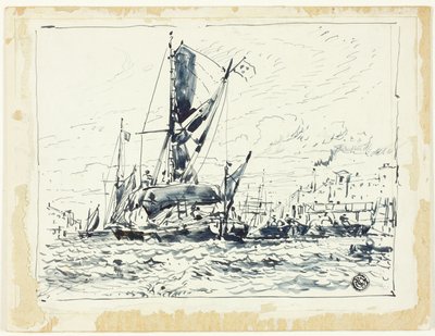 Barca in porto da William Roxby Beverley