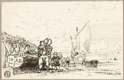 Scena del porto da William Roxby Beverley