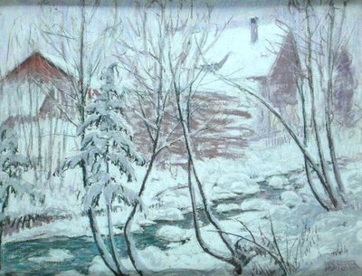 Chalet nella neve da William Samuel Horton