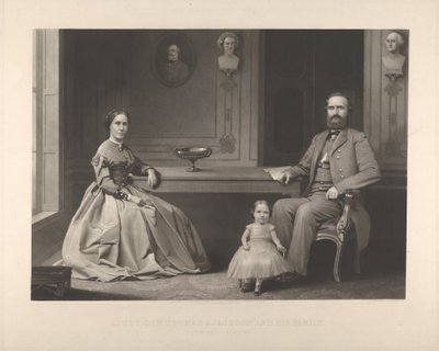 Generale di brigata Thomas J. Jackson e la sua famiglia Stonewall Jackson, 1866 da William Sartain