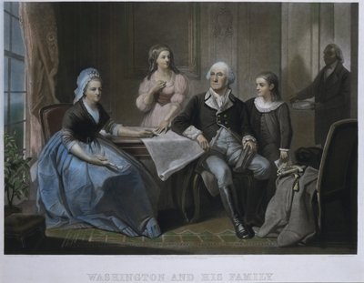 Washington e la sua famiglia da William Sartain