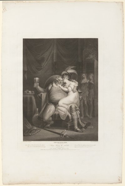 Il principe Hal e Poins sorprendono Falstaff con Doll Tearsheet da William Satchwell Leney