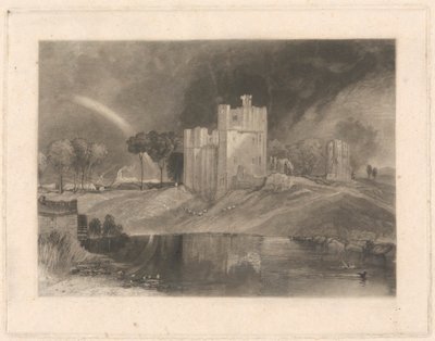 Castello di Brougham, vicino alla confluenza dei fiumi Eamont e Lowther da William Say