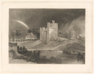 Castello di Brougham, vicino alla confluenza dei fiumi Eamont e Lowther da William Say