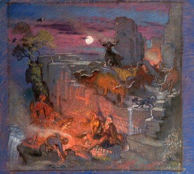 Studio per Highland Raiders, c.1918 da William Shackleton
