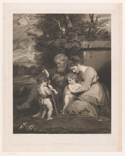 Sacra Famiglia con Giovanni Battista bambino da William Sharp
