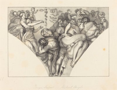 Serpente di Bronzo, da Michelangelo da William Sharp after John Flaxman