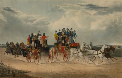 La Posta Giornaliera di Brighton che Passa su Hockwood Common da William Shayer