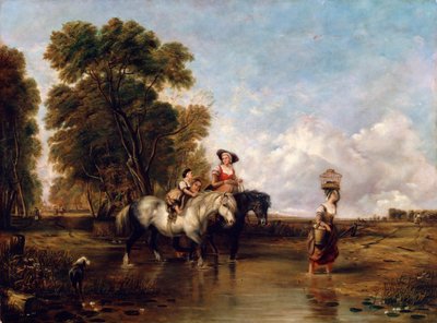 Attraverso una Ford, XIX secolo da William Shayer