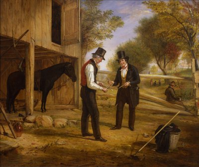 Arrivare al Punto, un seguito di Contrattare per un Cavallo, 1854 da William Sidney Mount
